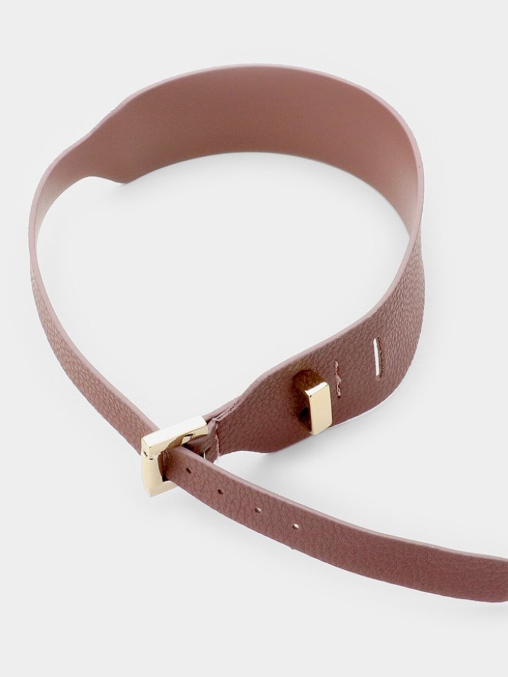 New Anthro Vibe Buckle Up Vegan Leather Wrap Cuff Bracelet in 5 Color Options - Picture 9 of 13